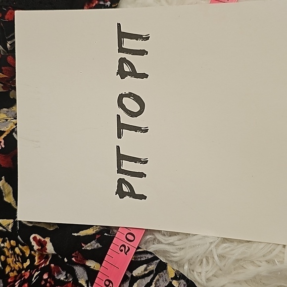 Faded Glory floral peasant boho top with bell sleeves size large - Picture 11 of 14